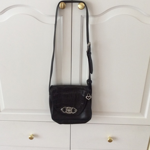 Brighton Black croc leather purse - Picture 1 of 5